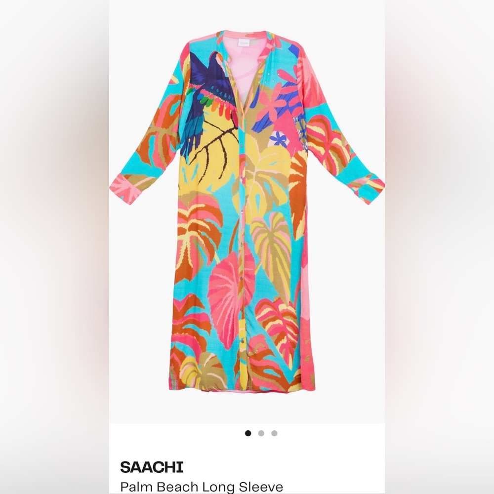SACHI Multicolor Long Sleeve Dress